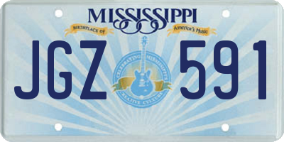 MS license plate JGZ591