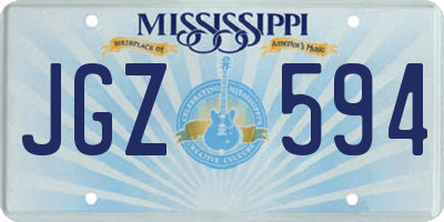 MS license plate JGZ594