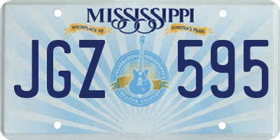MS license plate JGZ595