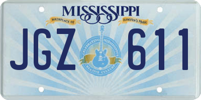 MS license plate JGZ611