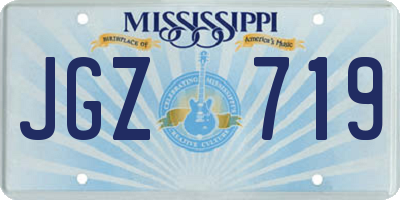 MS license plate JGZ719
