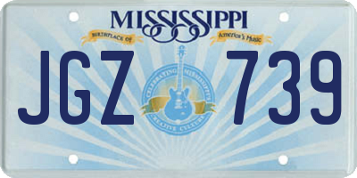 MS license plate JGZ739