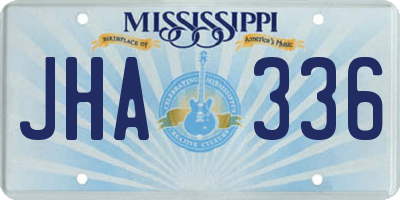 MS license plate JHA336