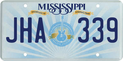 MS license plate JHA339
