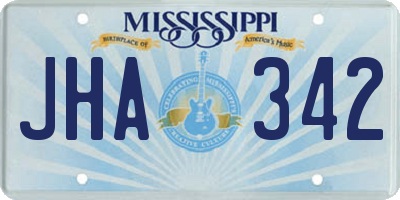 MS license plate JHA342