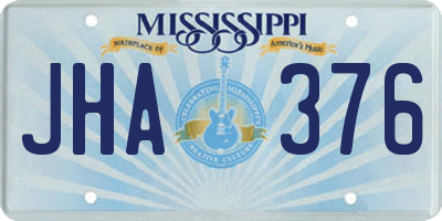 MS license plate JHA376