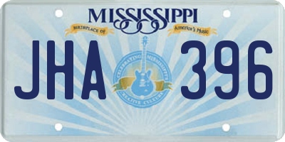 MS license plate JHA396