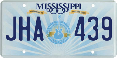 MS license plate JHA439