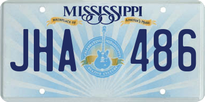 MS license plate JHA486