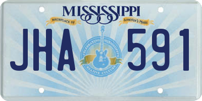 MS license plate JHA591
