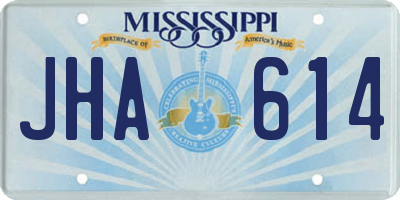 MS license plate JHA614