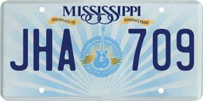 MS license plate JHA709