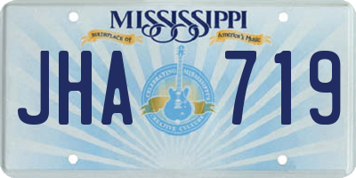 MS license plate JHA719