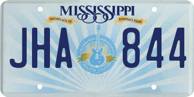 MS license plate JHA844