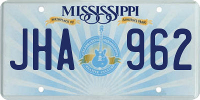 MS license plate JHA962