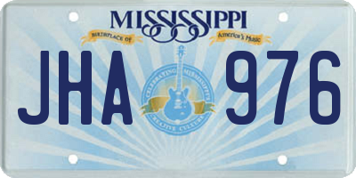 MS license plate JHA976