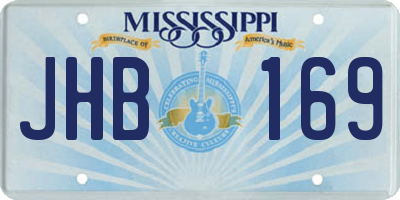 MS license plate JHB169