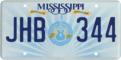 MS license plate JHB344