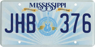 MS license plate JHB376