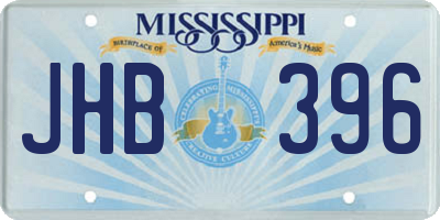 MS license plate JHB396