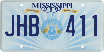MS license plate JHB411
