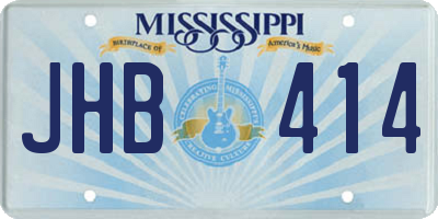 MS license plate JHB414