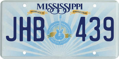 MS license plate JHB439