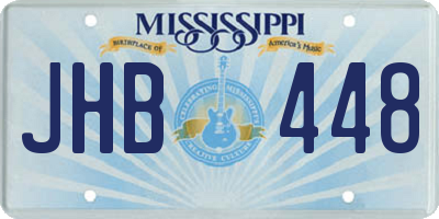 MS license plate JHB448