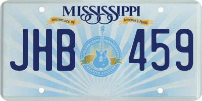 MS license plate JHB459