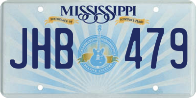 MS license plate JHB479