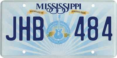 MS license plate JHB484