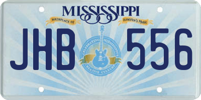 MS license plate JHB556