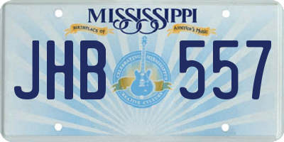MS license plate JHB557