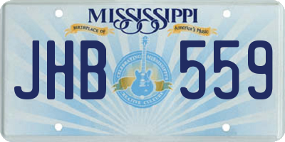 MS license plate JHB559