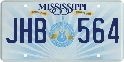 MS license plate JHB564
