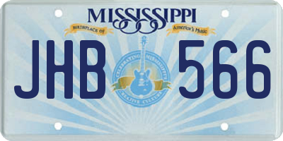 MS license plate JHB566