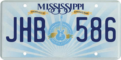 MS license plate JHB586