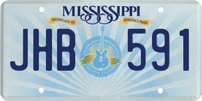MS license plate JHB591