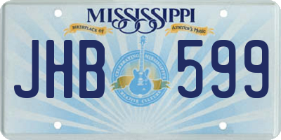 MS license plate JHB599