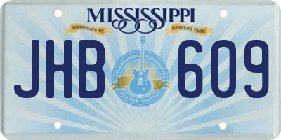 MS license plate JHB609