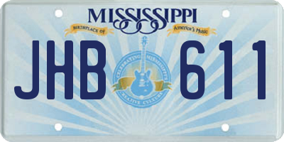 MS license plate JHB611