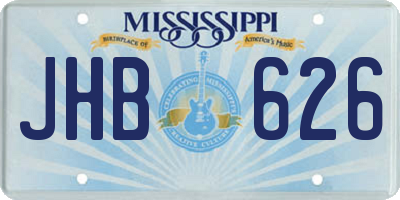 MS license plate JHB626