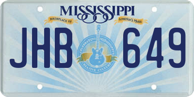 MS license plate JHB649
