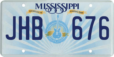 MS license plate JHB676
