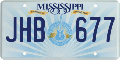 MS license plate JHB677