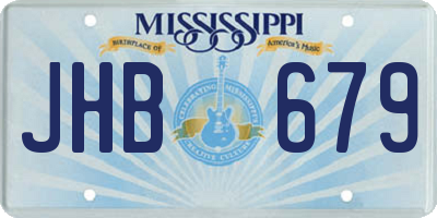 MS license plate JHB679