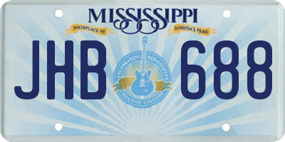 MS license plate JHB688