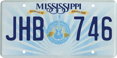MS license plate JHB746