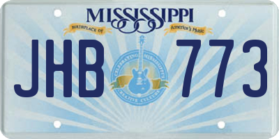 MS license plate JHB773