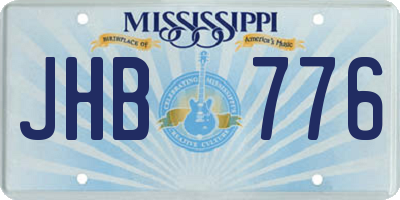 MS license plate JHB776